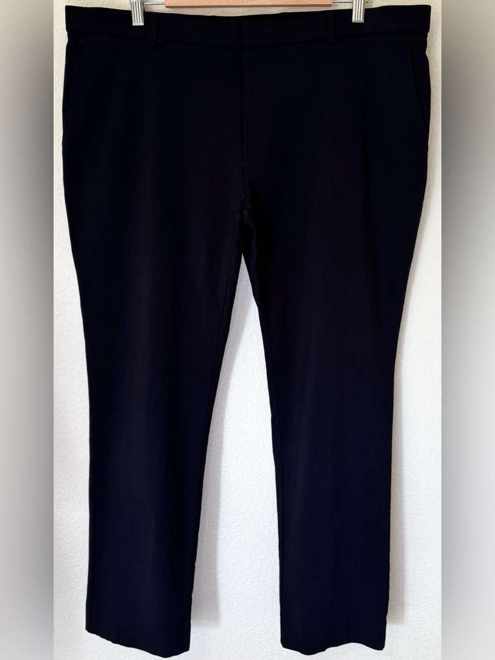 Tommy Hilfiger Black Dress Pants 40x30 Straight Fit Stretch Classic
